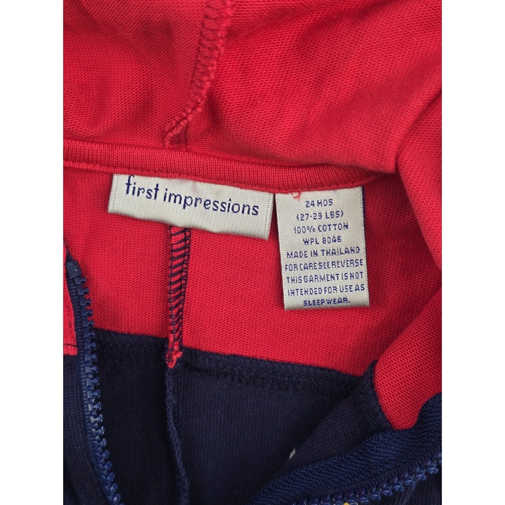 Vintage First Impressions One Piece Romper Baseball Size 24 Months - Picture 5 of 6